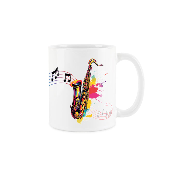 Purely Home Abstract Instruments Ceramic Mug