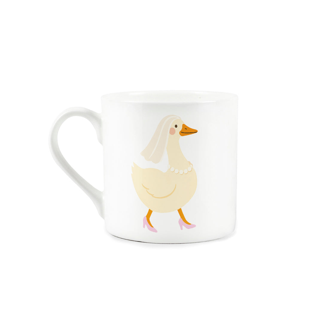 Purely Home Silly Goose Wedding Bone China Mugs Set