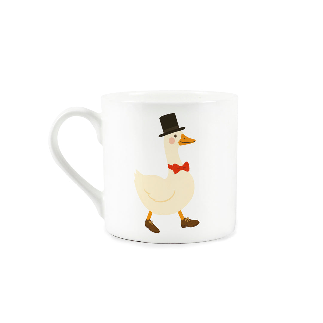 Purely Home Silly Goose Wedding Bone China Mugs Set