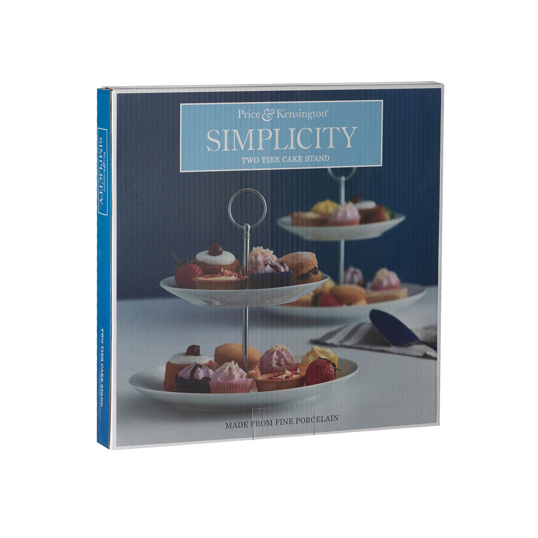 Price & Kensington Simplicity Two-Tier Cake Stand