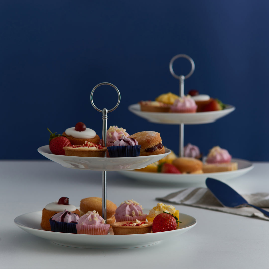 Price & Kensington Simplicity Two-Tier Cake Stand