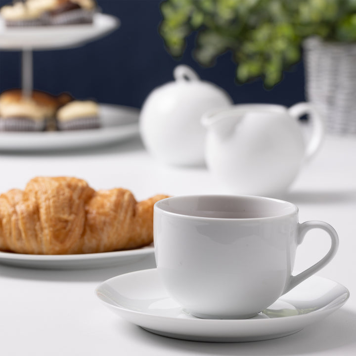 Price & Kensington Simplicity Porcelain Teacup & Saucer Set
