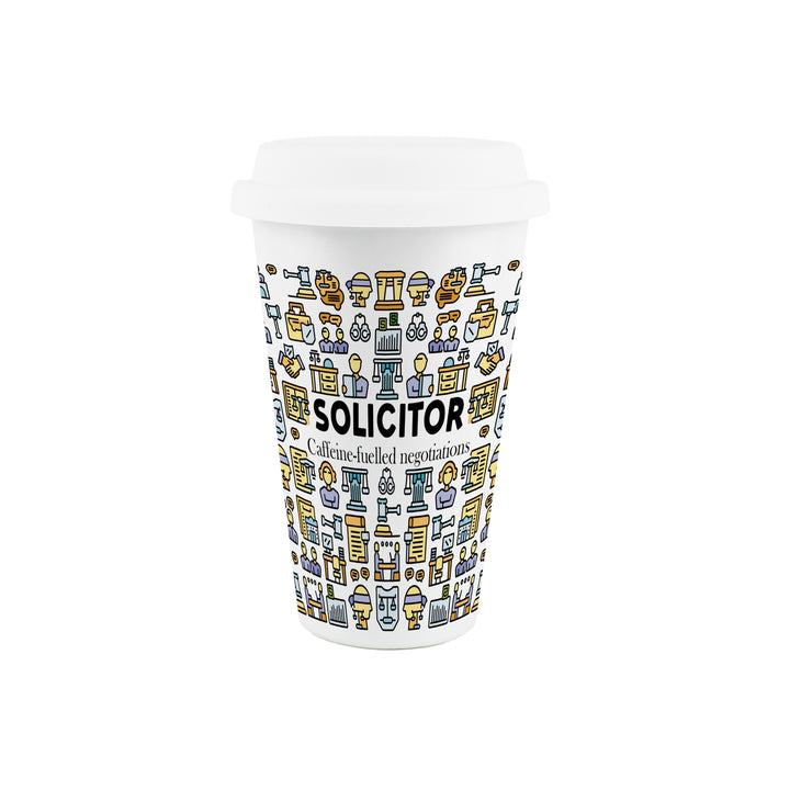 Purely Home Solicitor Ceramic Travel Mug