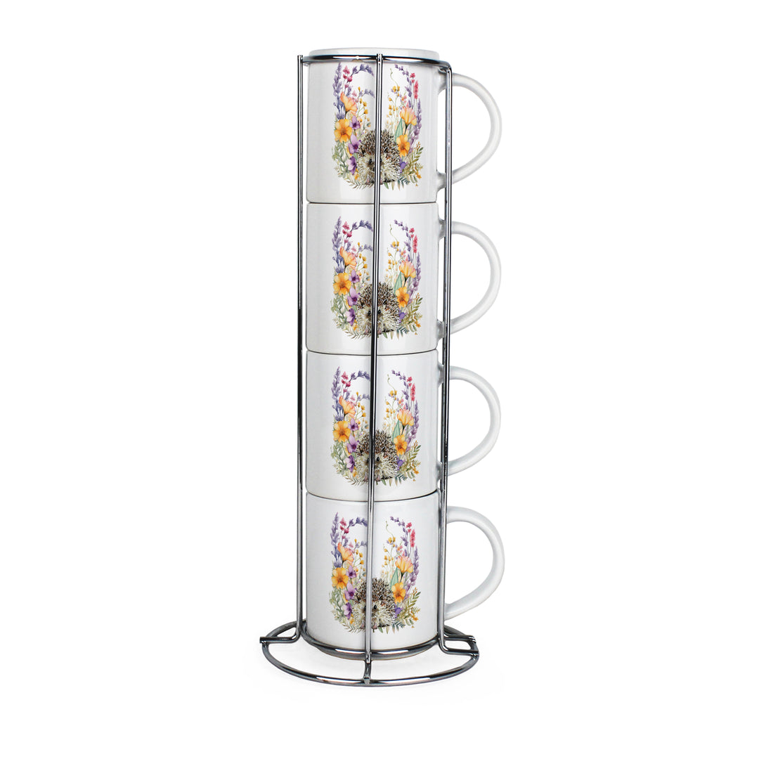 Purely Home Harriet Hedgehog Stacking Mugs Set