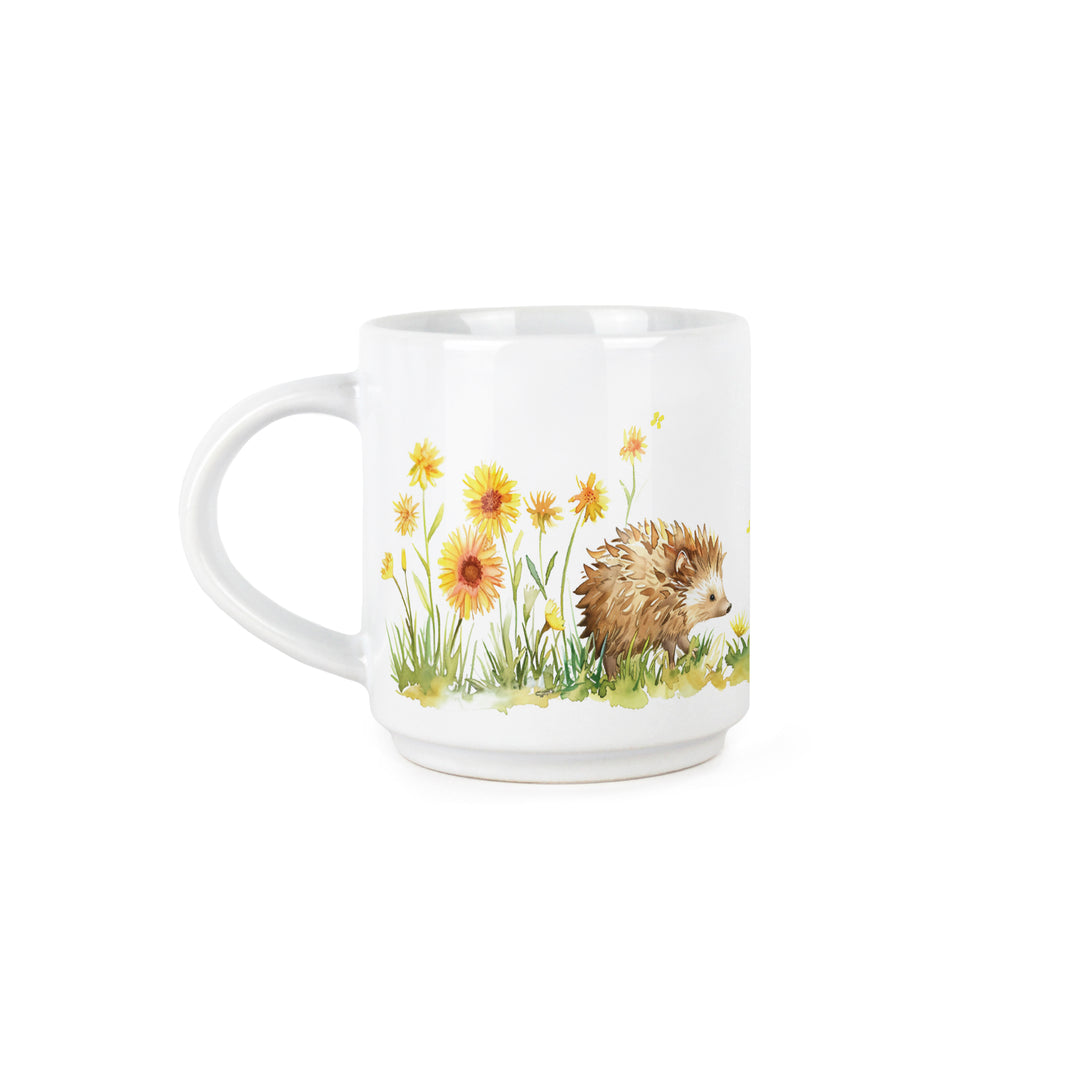 Purely Home Hedgehog & Mouse Stacking Mugs Set
