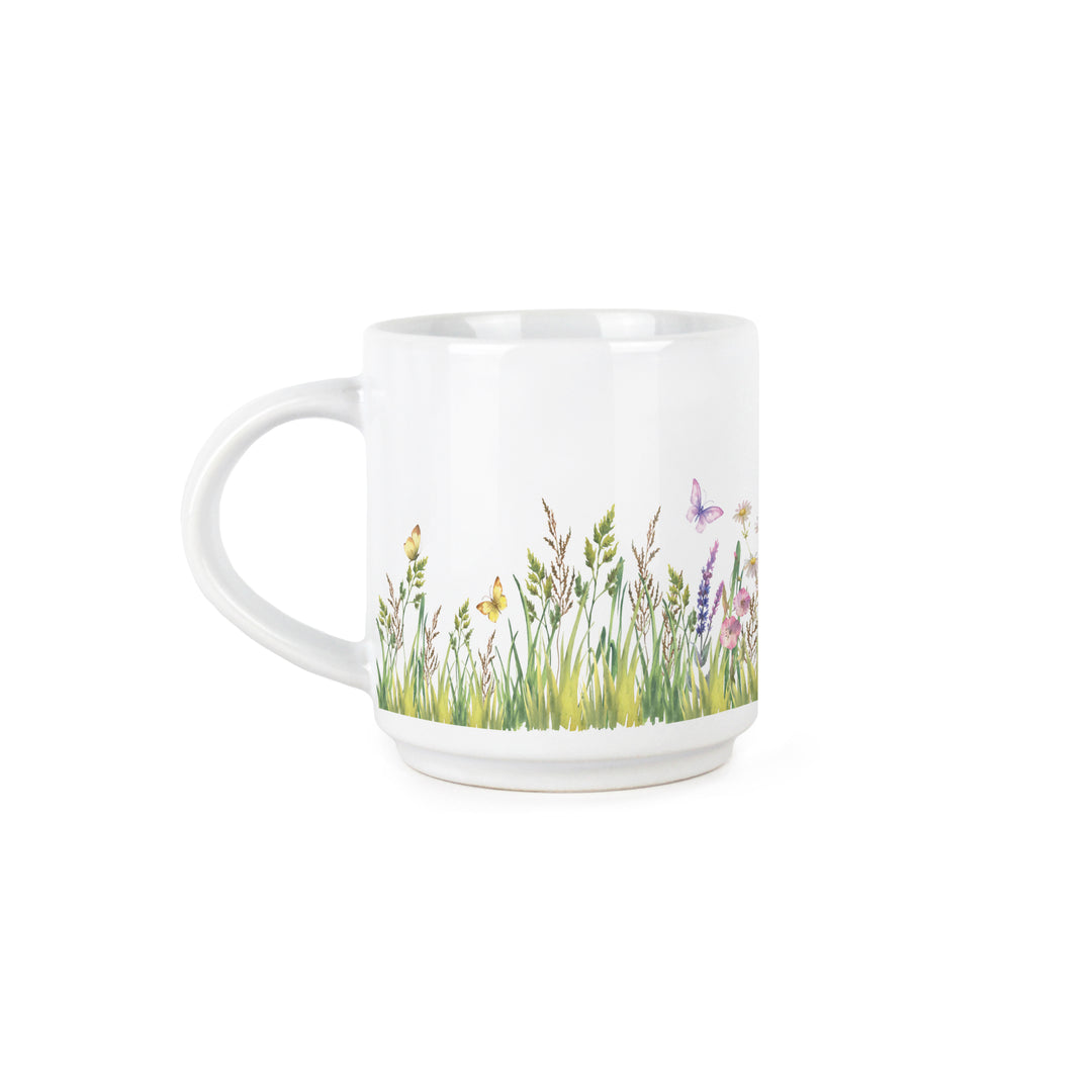 Purely Home Highland Cows Stacking Mugs Set