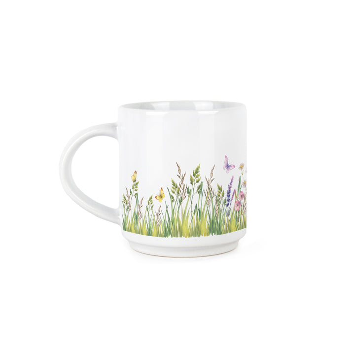 Purely Home Highland Cows Stacking Mugs Set
