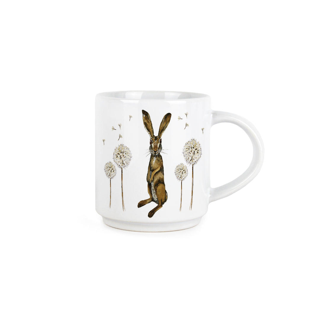 Purely Home Hare & Dandelions Stacking Mugs Set