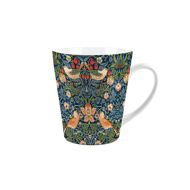 Purely Home Strawberry Thief Ceramic Latte Mugs