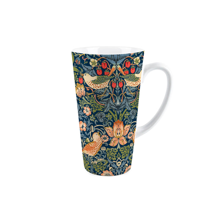 Purely Home Strawberry Thief Tall Ceramic Latte Mugs