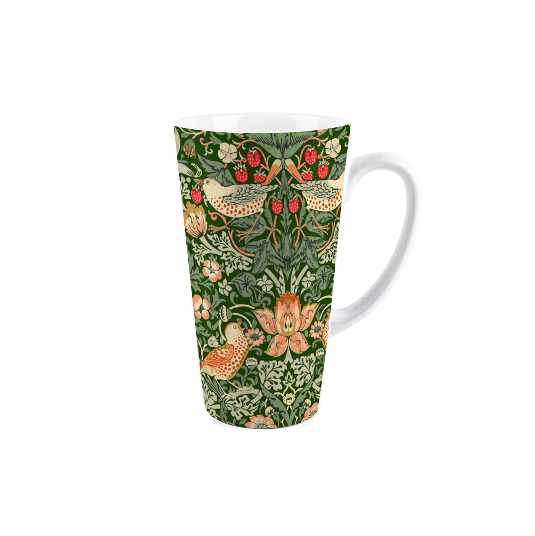 Purely Home Strawberry Thief Tall Ceramic Latte Mugs