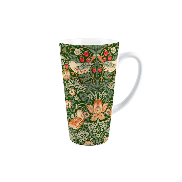 Purely Home Strawberry Thief Tall Ceramic Latte Mugs