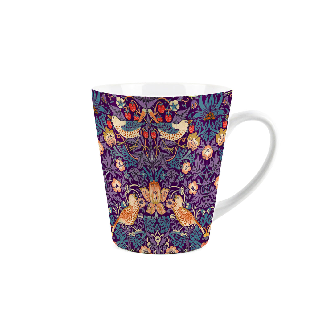 Purely Home Strawberry Thief Ceramic Latte Mugs