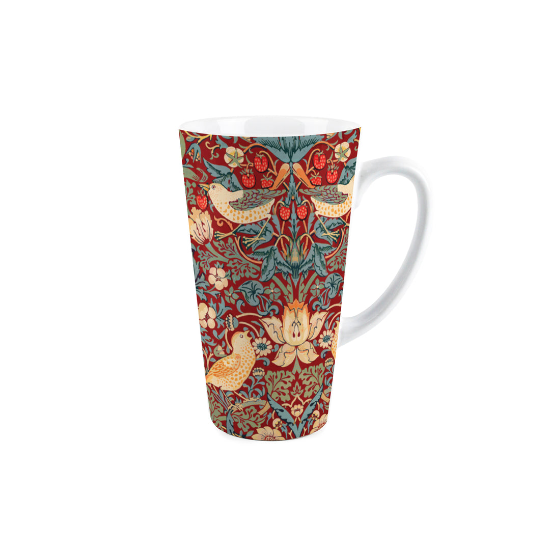 Purely Home Strawberry Thief Tall Ceramic Latte Mugs