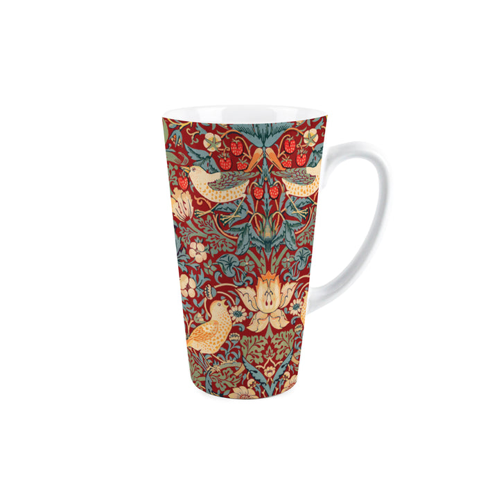 Purely Home Strawberry Thief Tall Ceramic Latte Mugs