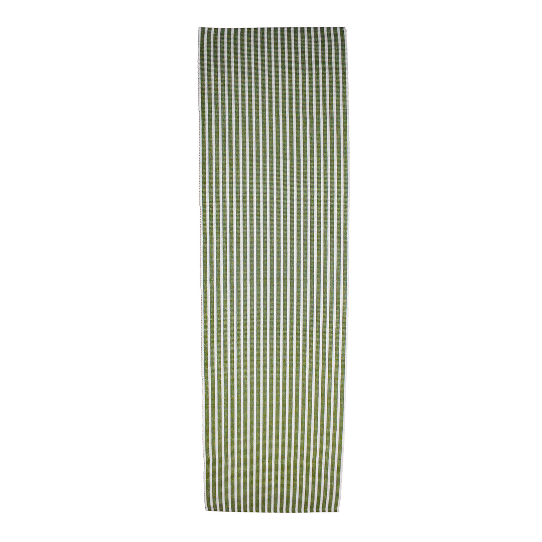 Le Chateau Ribbed Eco-Friendly Striped Table Runner