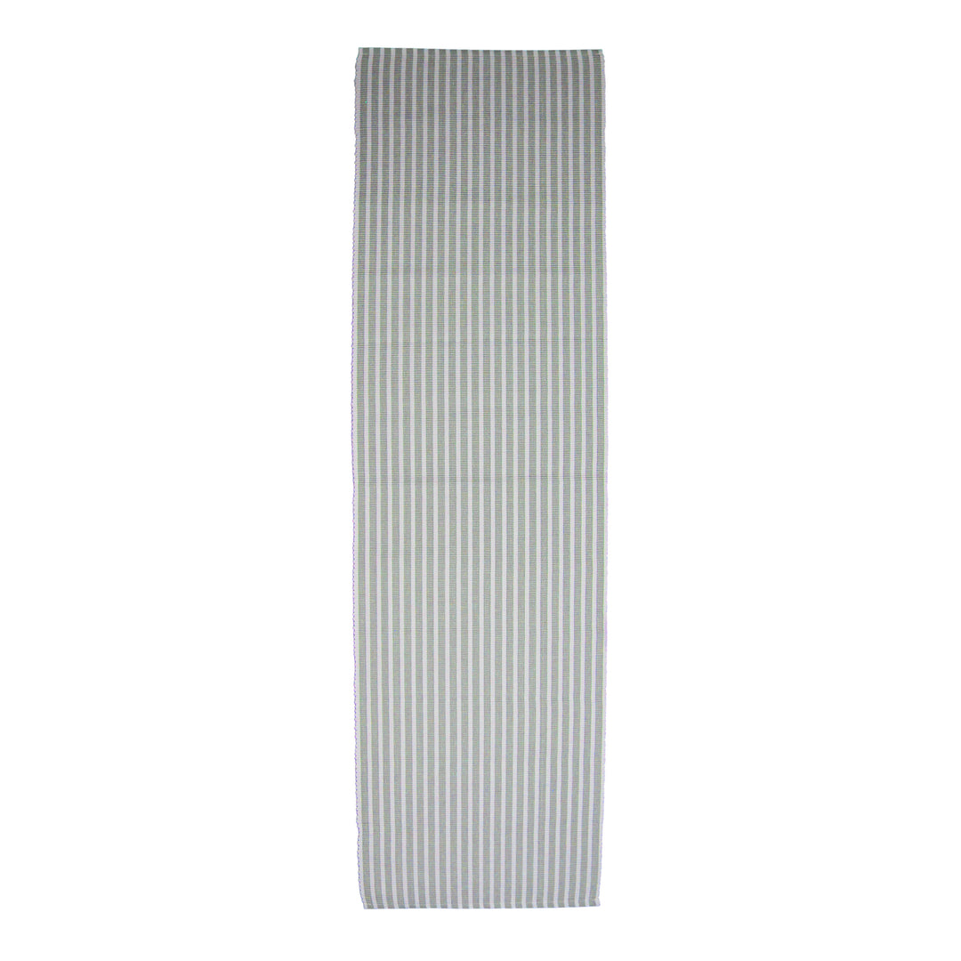 Le Chateau Ribbed Eco-Friendly Striped Table Runner