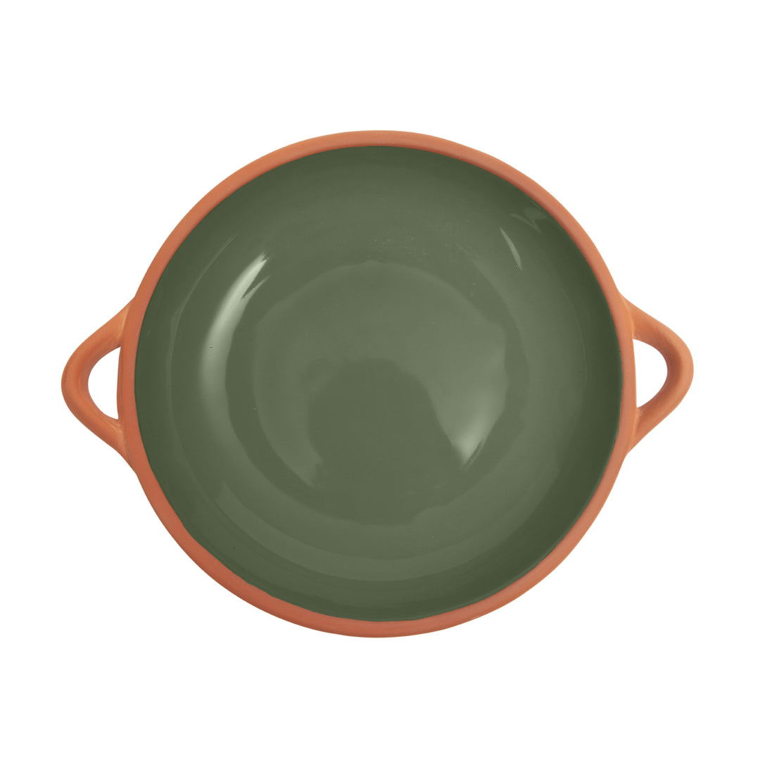 Dexam Sintra Terracotta Large Tapas Dish - Olive Green