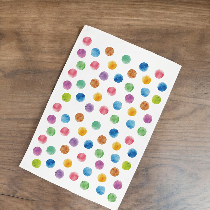 Purely Home Multicoloured Polka Dots Tea Towel