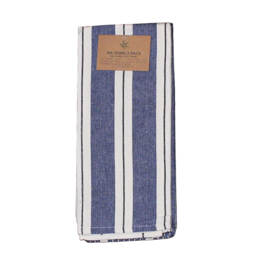 Le Chateau Eco Friendly Striped Tea Towels - Set of 3