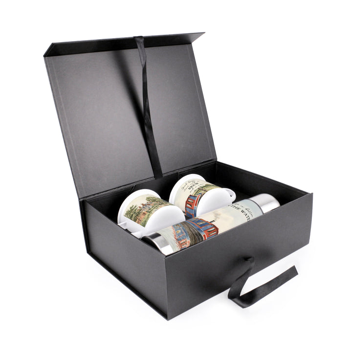 Purely Home Canal Boating Flask & Enamel Mug Gift Box Set
