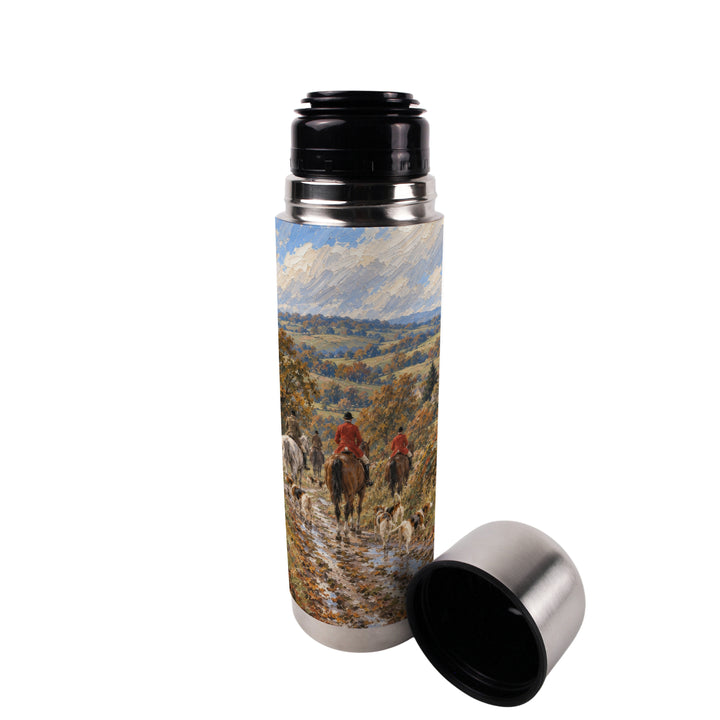 Purely Home Countryside Trail Hunting Flask & Enamel Mug Gift Box Set