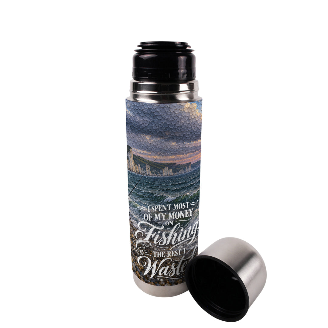 Purely Home Sea Fishing Flask & Enamel Mug Gift Box Set