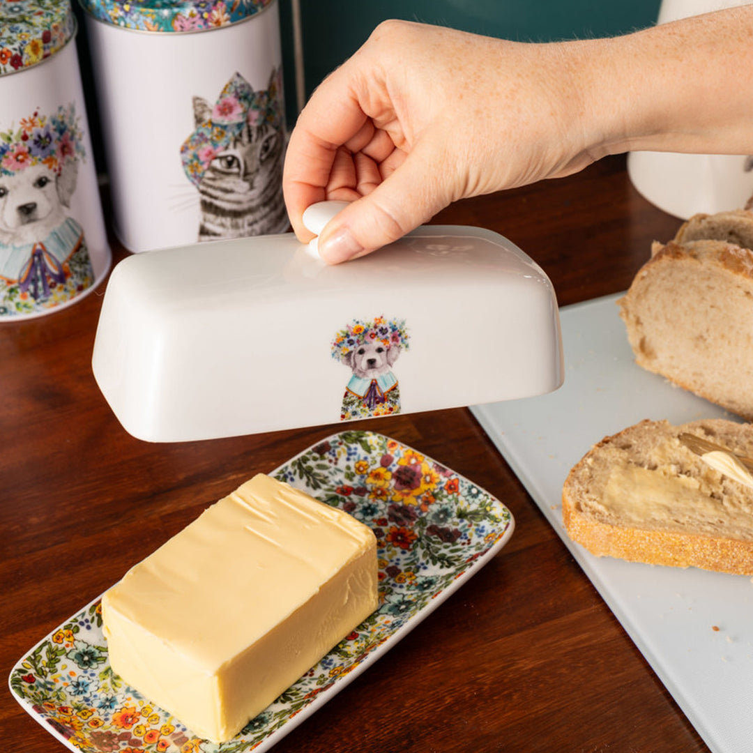 Mikasa x Tipperleyhill Butter Dish - Puppy