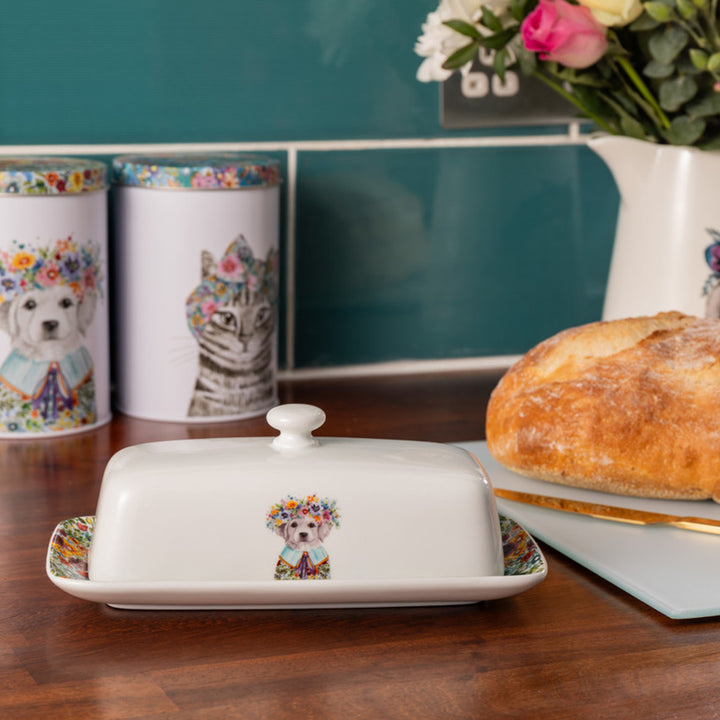 Mikasa x Tipperleyhill Butter Dish - Puppy