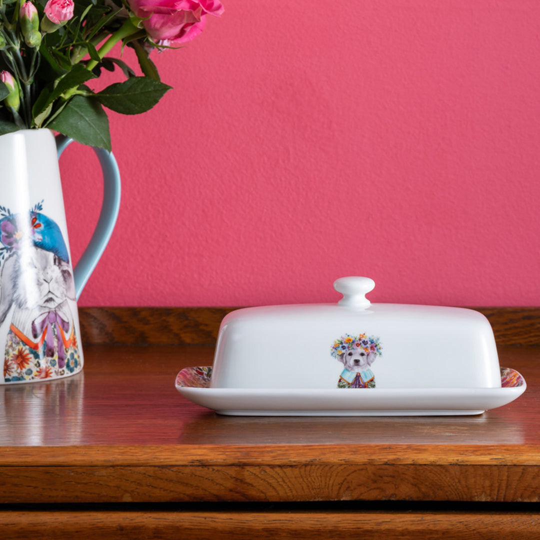 Mikasa x Tipperleyhill Butter Dish - Puppy