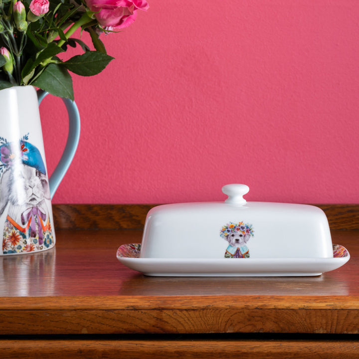 Mikasa x Tipperleyhill Butter Dish - Puppy
