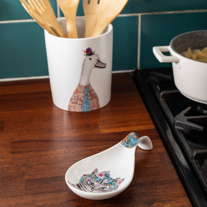 Mikasa x Tipperleyhill Spoon Rest - Cat