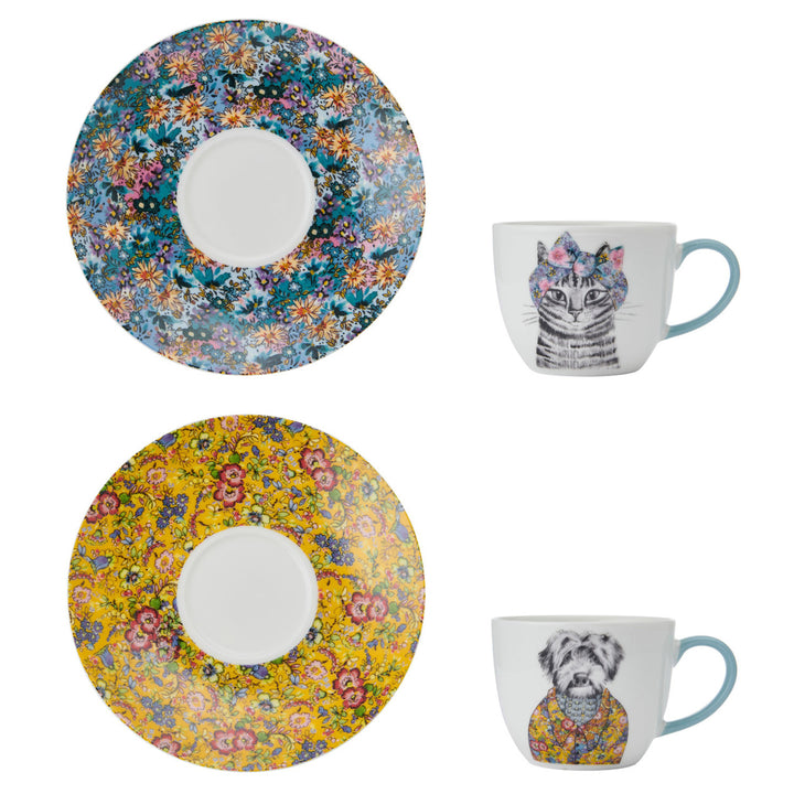 Mikasa x Tipperleyhill Teacups & Saucers - Set of 2