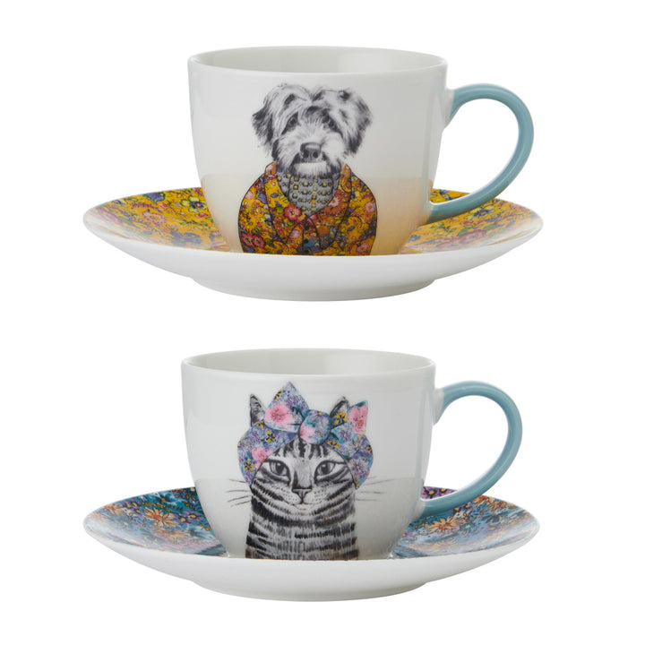 Mikasa x Tipperleyhill Teacups & Saucers - Set of 2