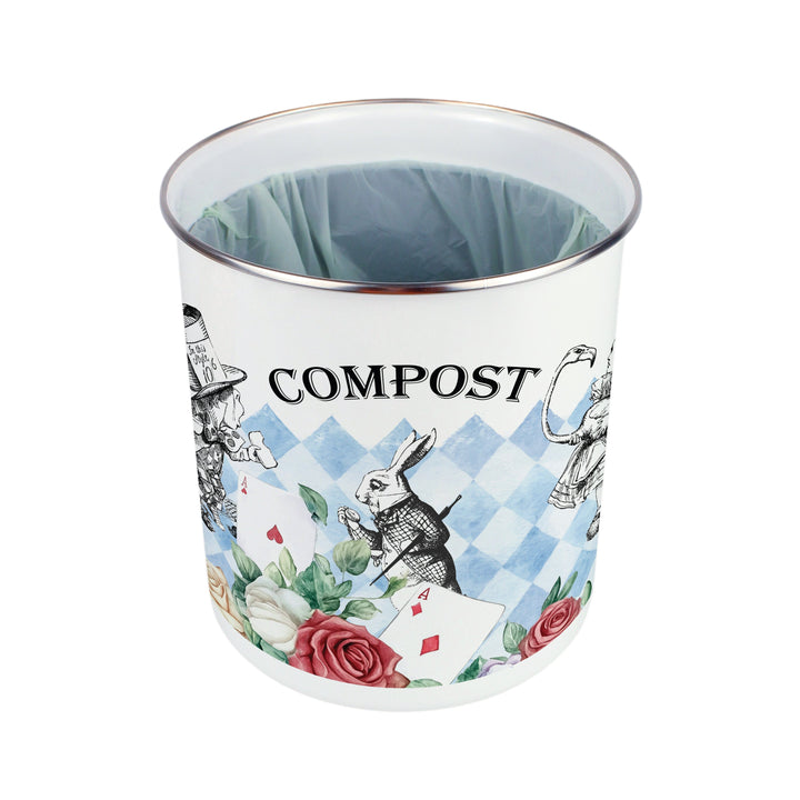 Purely Home Alice's Adventures Toller Compost Caddy