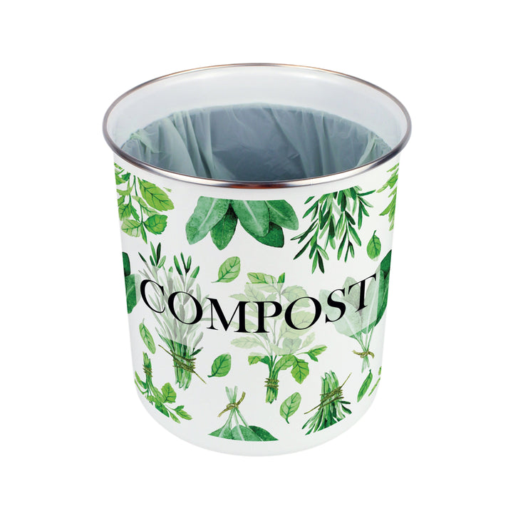 Purely Home Kitchen Herbs Toller Compost Caddy
