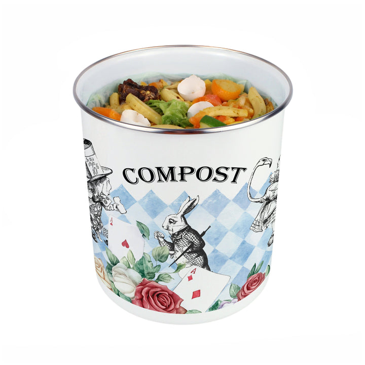 Purely Home Alice's Adventures Toller Compost Caddy