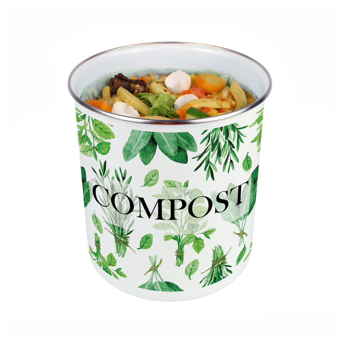 Purely Home Kitchen Herbs Toller Compost Caddy