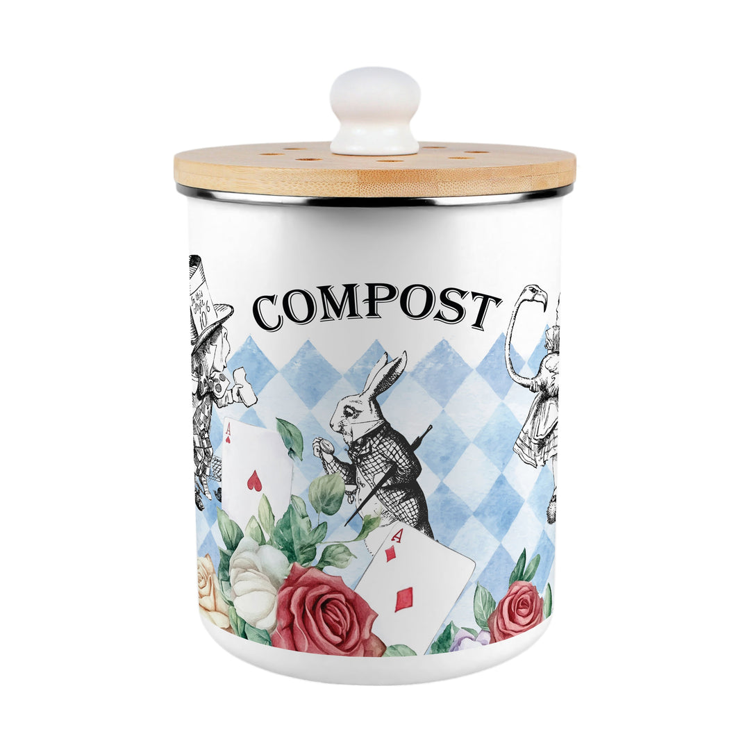 Purely Home Alice's Adventures Toller Compost Caddy