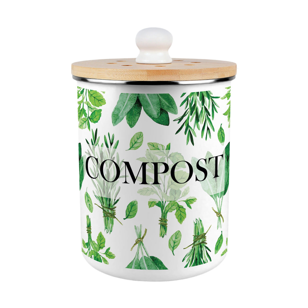 Purely Home Kitchen Herbs Toller Compost Caddy