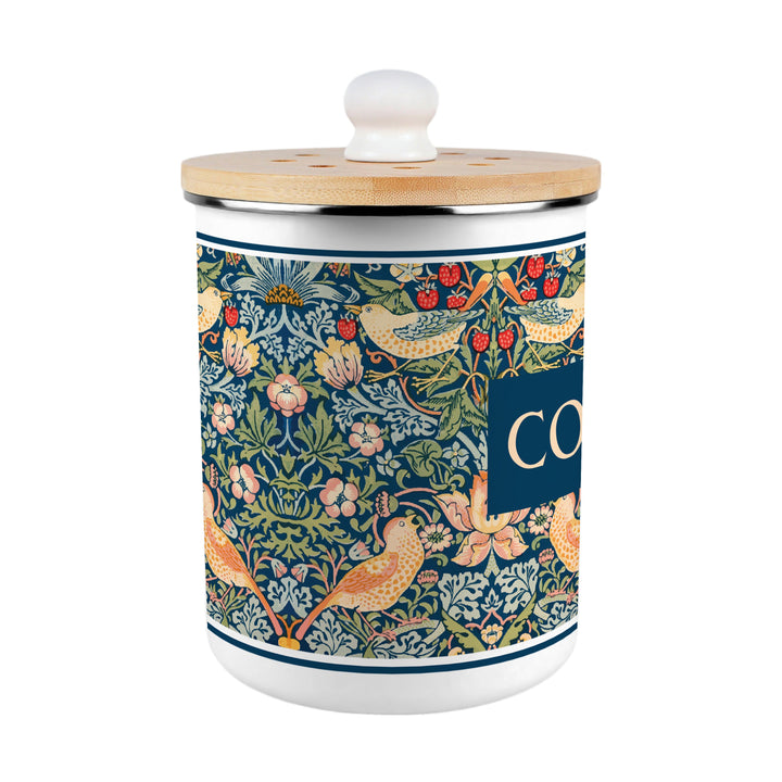 Purely Home Strawberry Thief Toller Compost Caddy - Blue