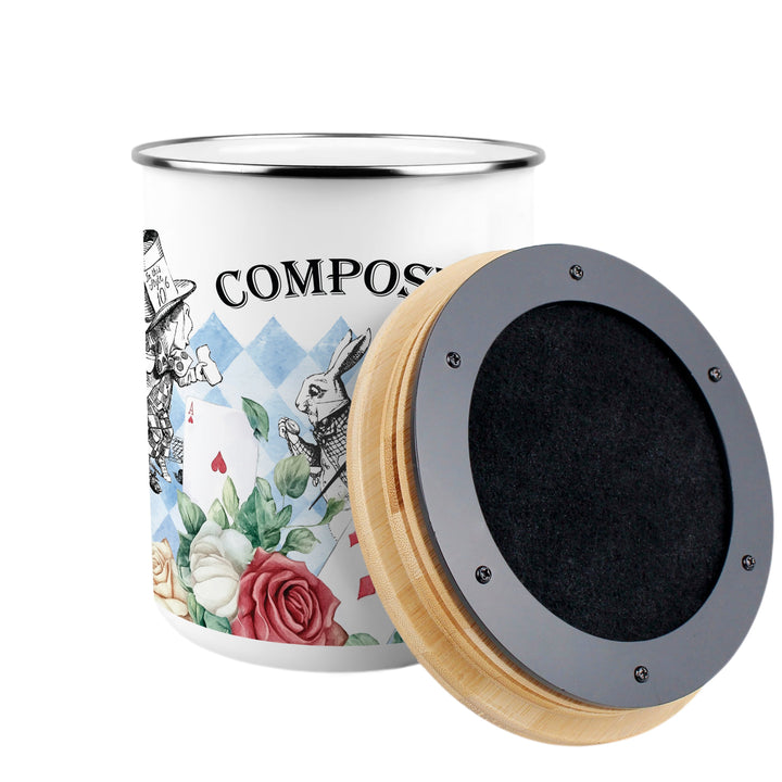 Purely Home Alice's Adventures Toller Compost Caddy