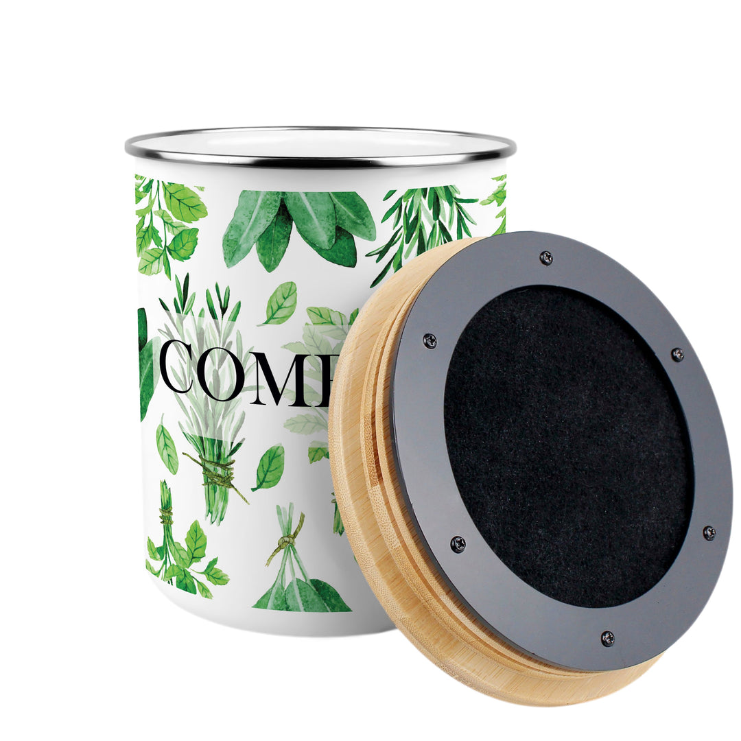 Purely Home Kitchen Herbs Toller Compost Caddy