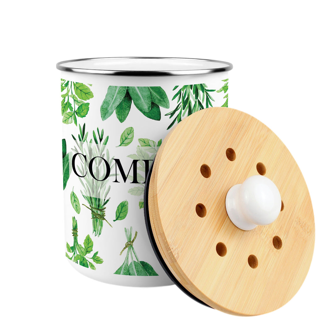 Purely Home Kitchen Herbs Toller Compost Caddy