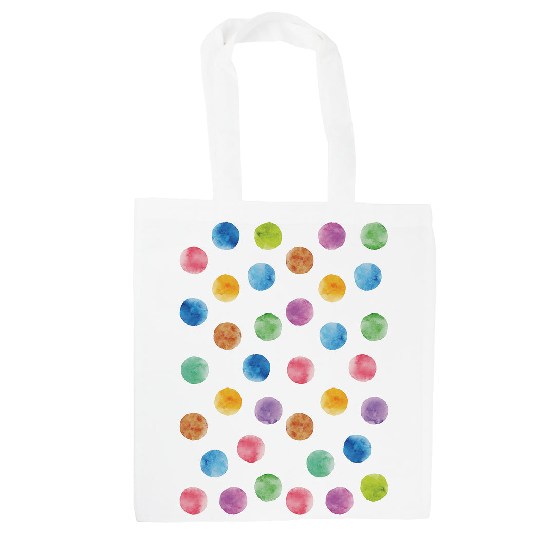 Purely Home Multicoloured Polka Dots Tote Bag
