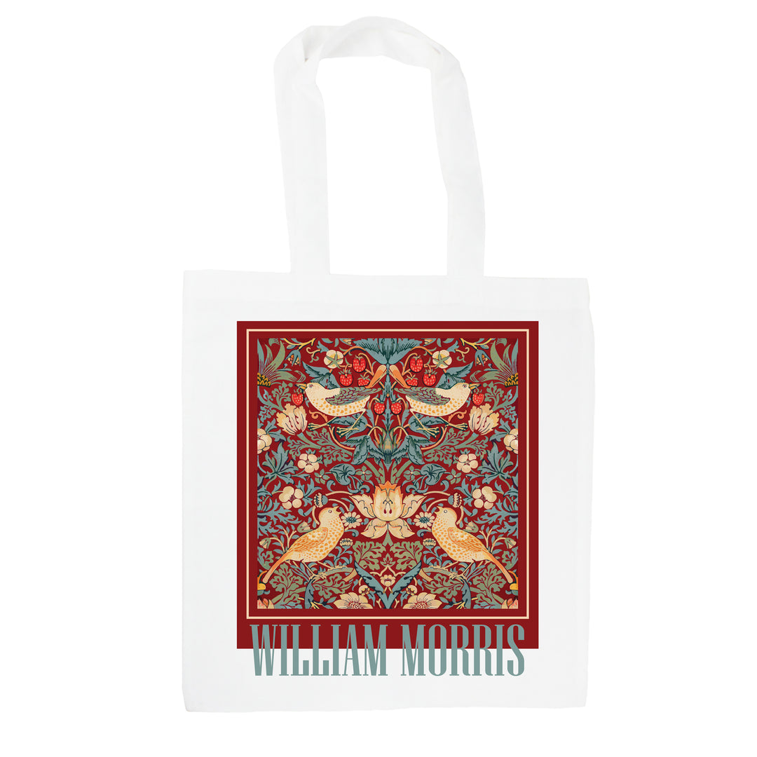 Purely Home Strawberry Thief Tote Bag - Red