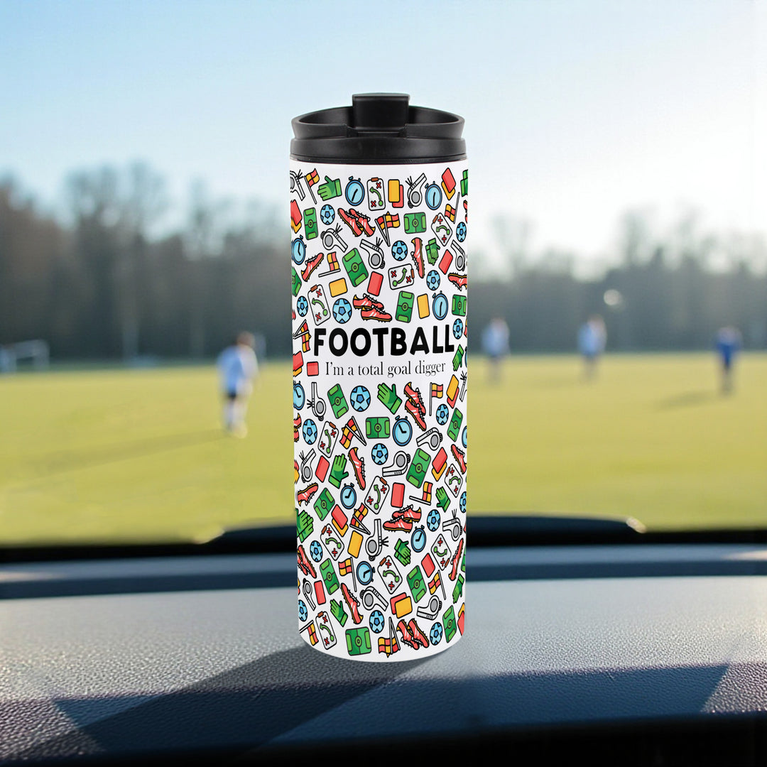 Purely Home Football Travel Flask