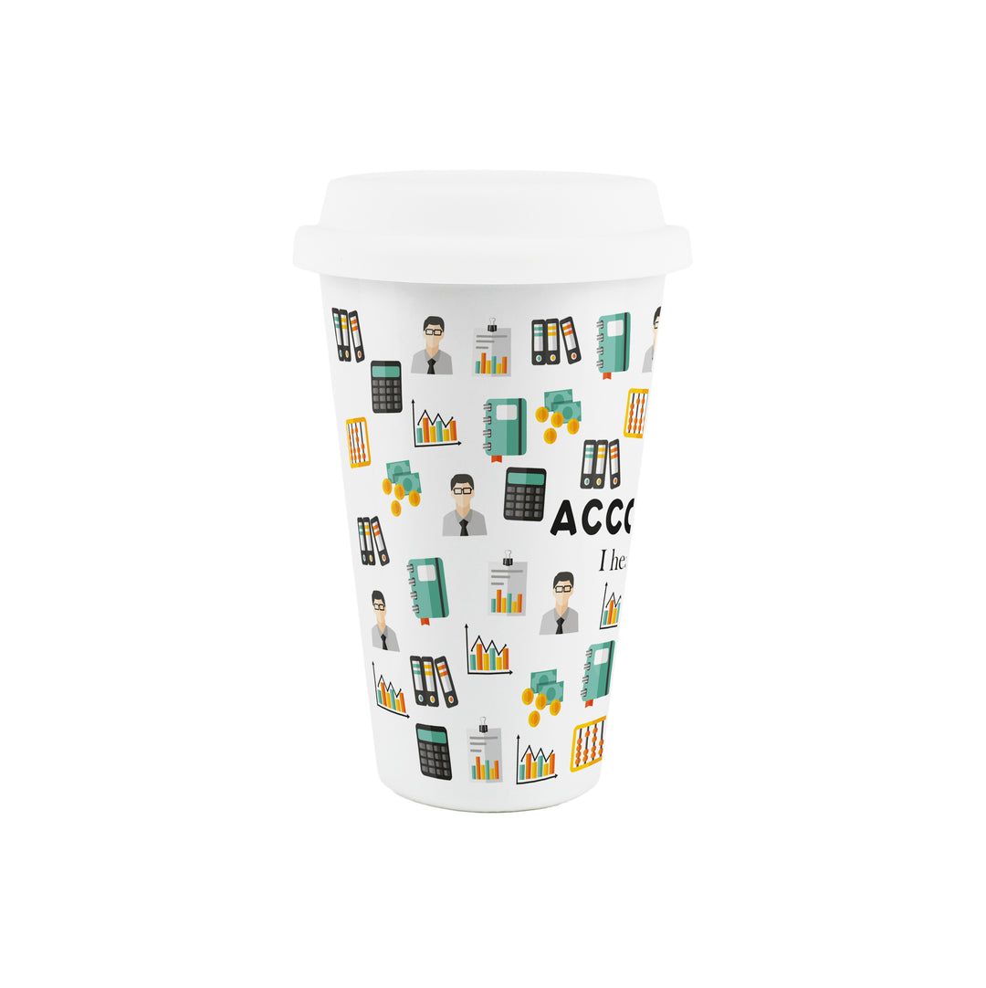 Purely Home Accountant Ceramic Travel Mug