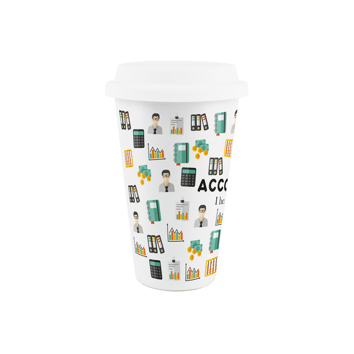 Purely Home Accountant Ceramic Travel Mug