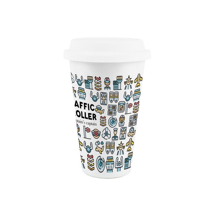 Purely Home Air Traffic Controller Ceramic Travel Mug